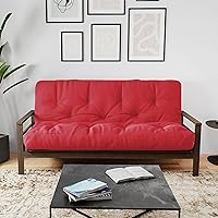 Vista 30 de Nuevo reemplazo del colchón del futón con cubierta lisa, bobina con bolsillos, espuma viscoelástica/resortes internos, Algodón, Marino