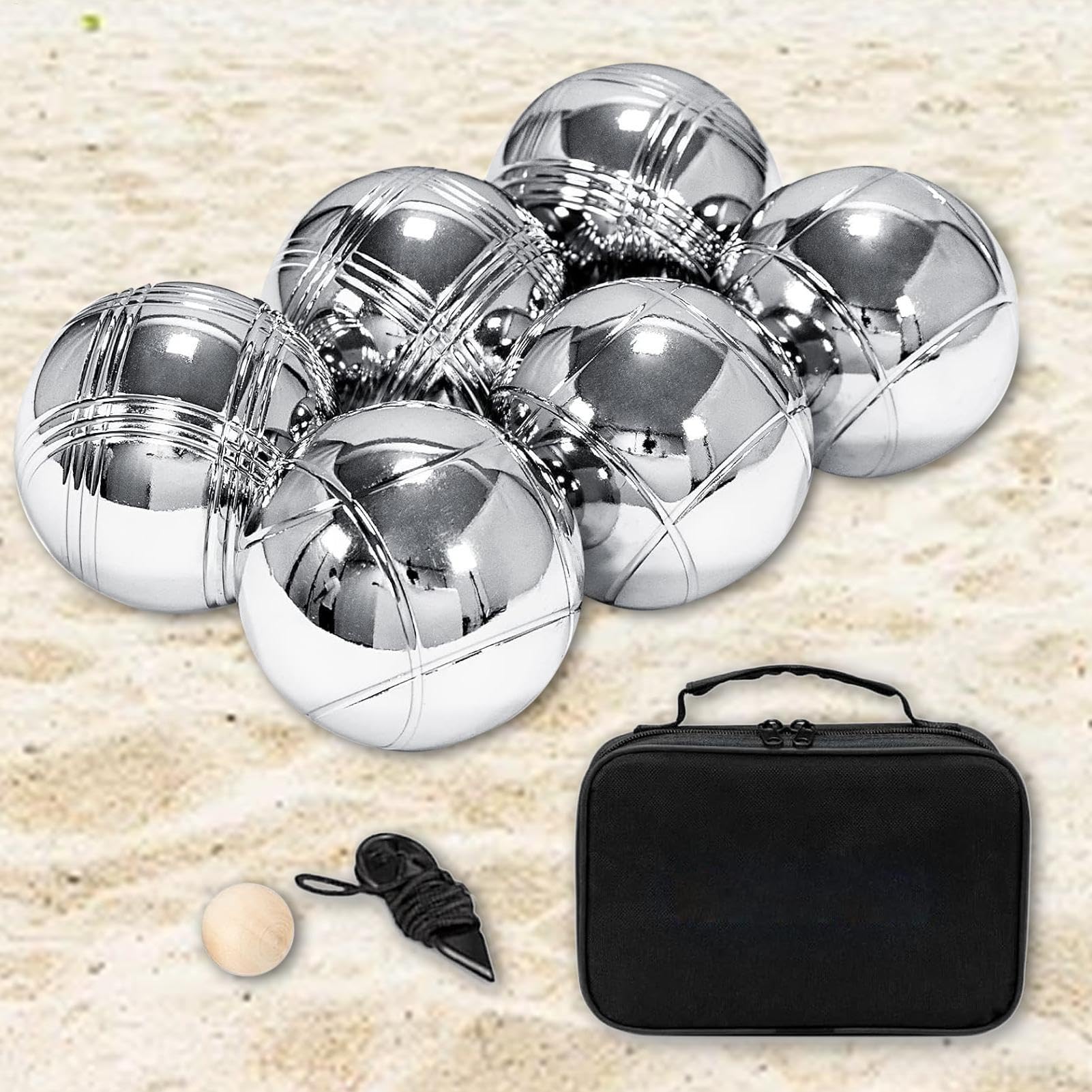 Bolas, juego de bolas de petanca de metal | Bola de petanca al aire libre de metal - Juegos recreativos versátiles al aire libre para vacaciones en la playa, jardín familiar, picas-