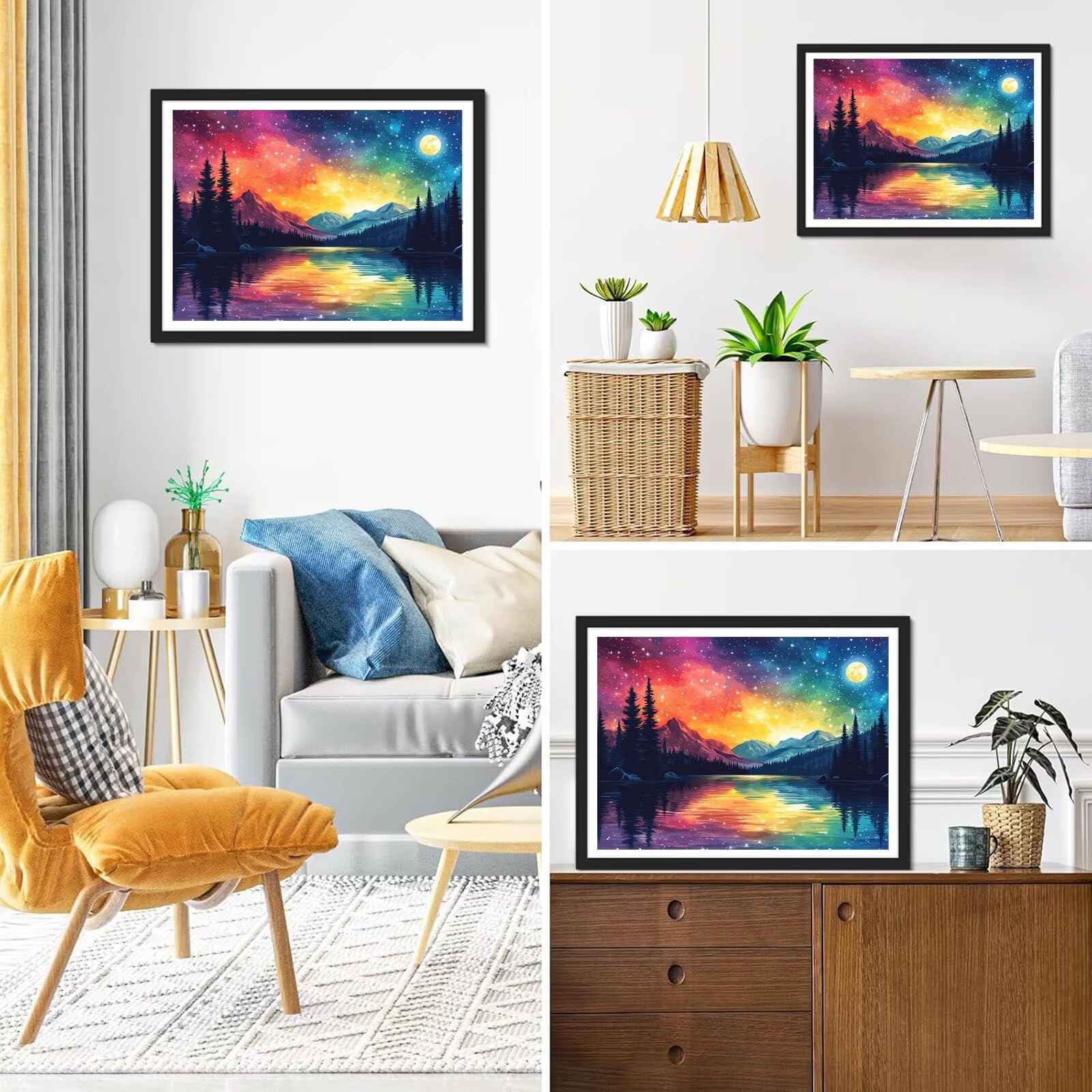 Diamond Painting Aurora, 5D Diamond Painting Erwachsene 70x90cm qw1-671