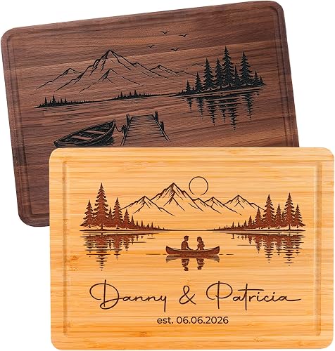 7th Hill Personalized Mountain Lake Cutting Board: A Thoughtful Wedding Gift