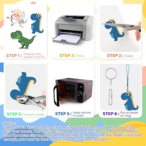 Miniatura 3 de 15 hojas de película retráctil imprimible para impresora de inyección de tinta para el día de la madre, Navidad, manualidades, 8.3 x 11.7 pulgadas