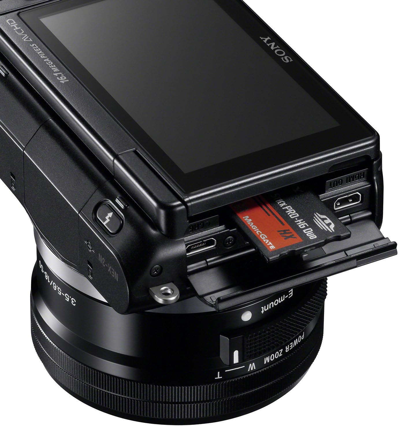 sony nex 3nlb mirrorless digital camera kit black