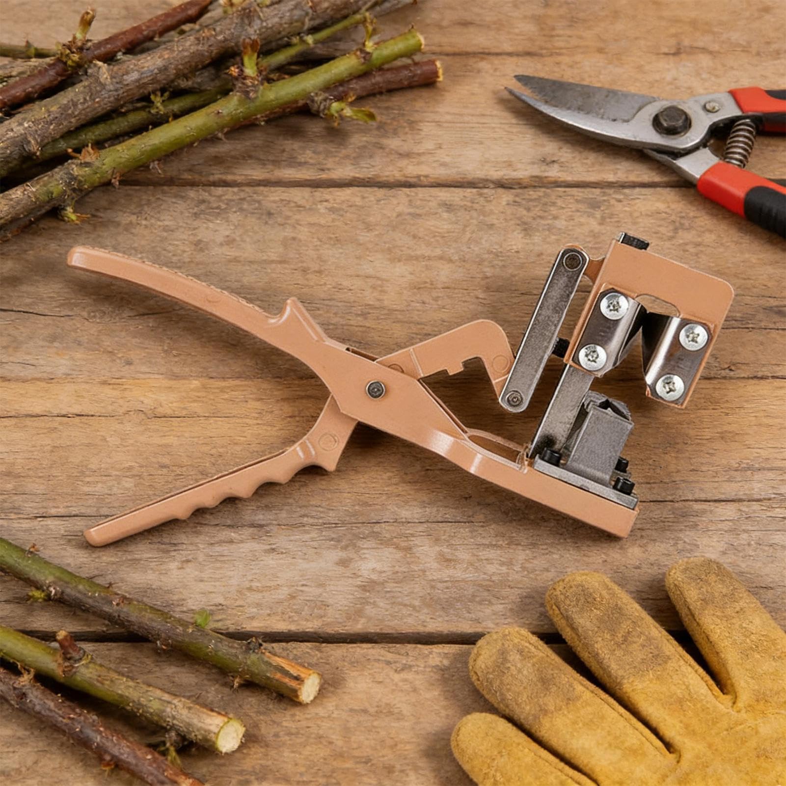 Strumento per Innesto Cesoie da Giardinaggio Ergonomiche | Cesoie da Innesto in Lega di Alluminio con Impugnatura Antiscivolo per Potatura Alberi da Frutto e Viti