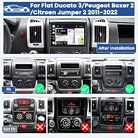 Inefala 9" Android Autórádió Fiat Ducato 3/Peugeot Boxer 2/Citroen Jumper 2 (2011-2022) - 8 Magos 2GB+64GB, Vezeték Nélküli CarPlay, GPS, Wi 2