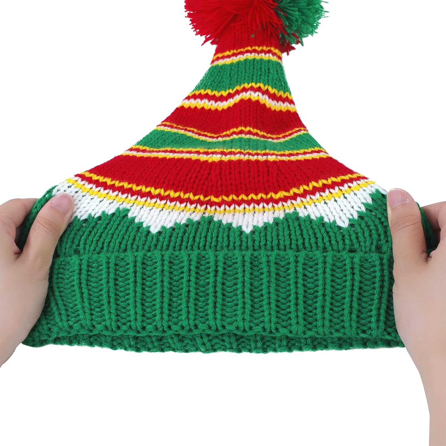 Zando Christmas Hats Adults for Women Men Santa Hat Adult Winter Santa Beanie Warm Christmas Hats Christmas Beanie Hat - Image 4