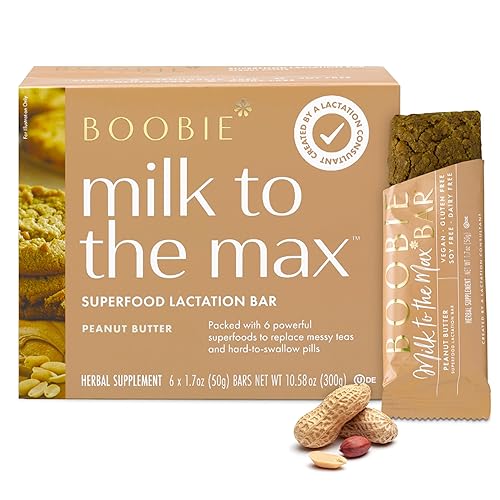 Miniatura 8 de Boobie Bar - Barra de lactancia con mantequilla de maní y superalimento para madres lactantes para aumentar el suministro de leche | #1 Barra de