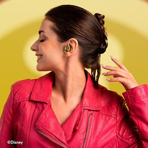 Miniatura 7 de Disney Mickey Mouse - Auriculares Bluetooth con funda de carga, auriculares inalámbricos Bluetooth con micrófono integrado y 30 horas de tiempo de