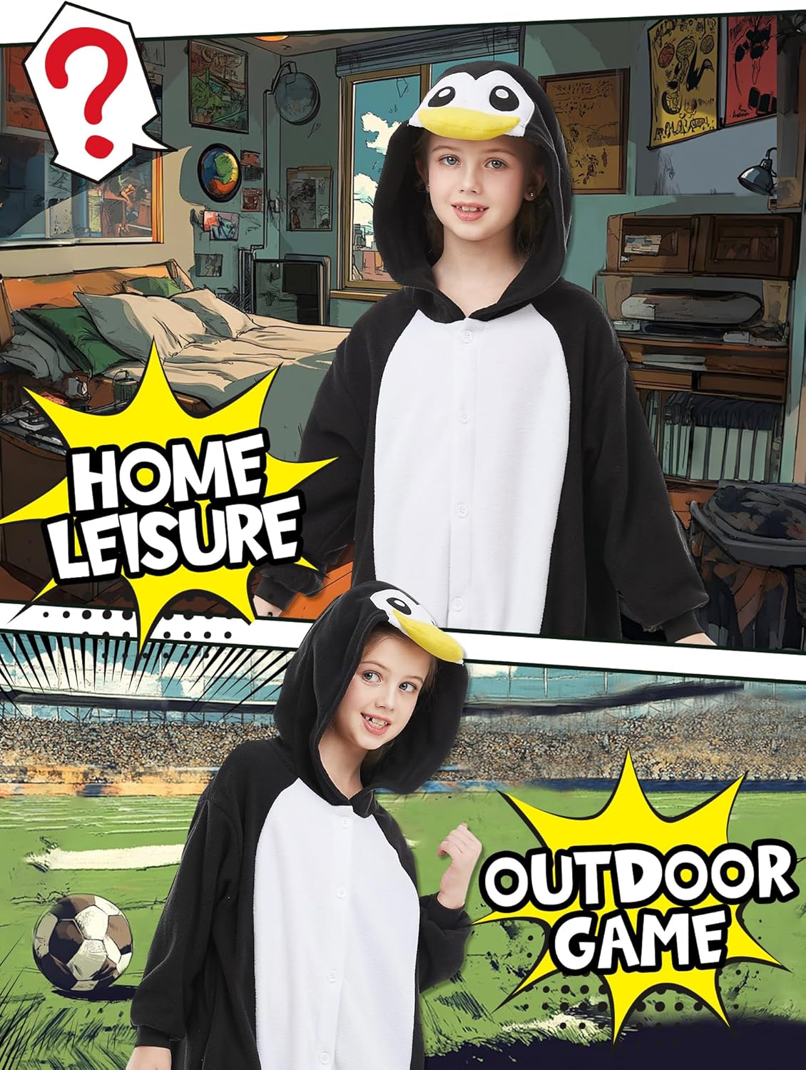 CANASOUR Unisex Halloween Kids Animal Onesie For Girls Anime Cosplay Costume Party Cosplay Pajamas - Image 4