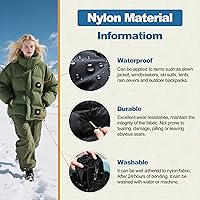 Vista 52 de KING MOUNTAIN Parche de reparación de lona de 9 x 11 pulgadas, 2 piezas, parche de tela impermeable autoadhesivo para sofás, tiendas de campaña