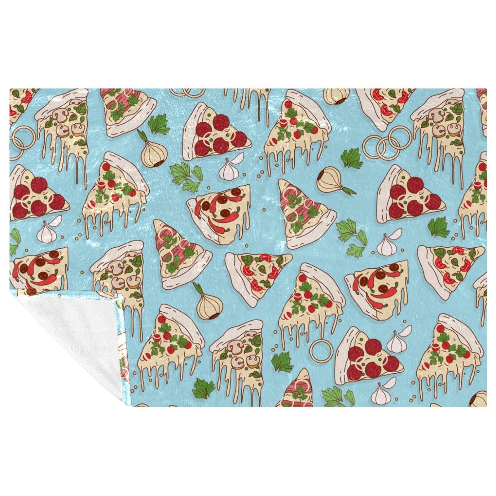 Couverture pizza chaude pour stopper le froid sur le canapé ou en camping