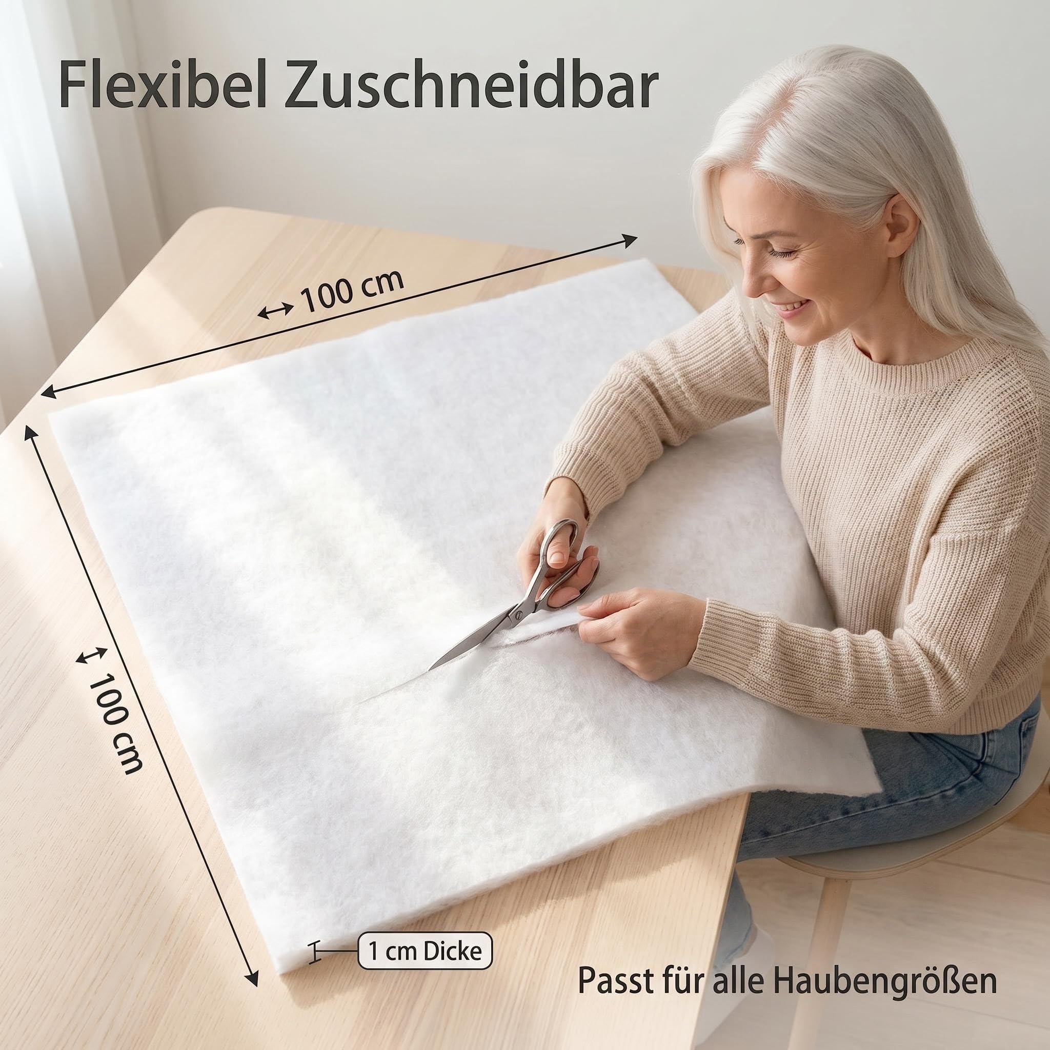 Filtermatte, Dunstabzugshaube Filter 1mX1mX1cm，Filtervlies Zuschneidbar, Universal Filter Lüftungsanlage