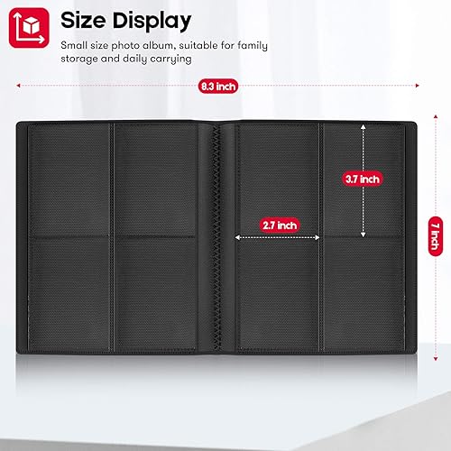 Miniatura 2 de Ablus Mini álbum de fotos de 160 bolsillos para cámara Fujifilm Instax Mini, Polaroid Snap, Z2300, cámaras instantáneas SocialMatic e impresora