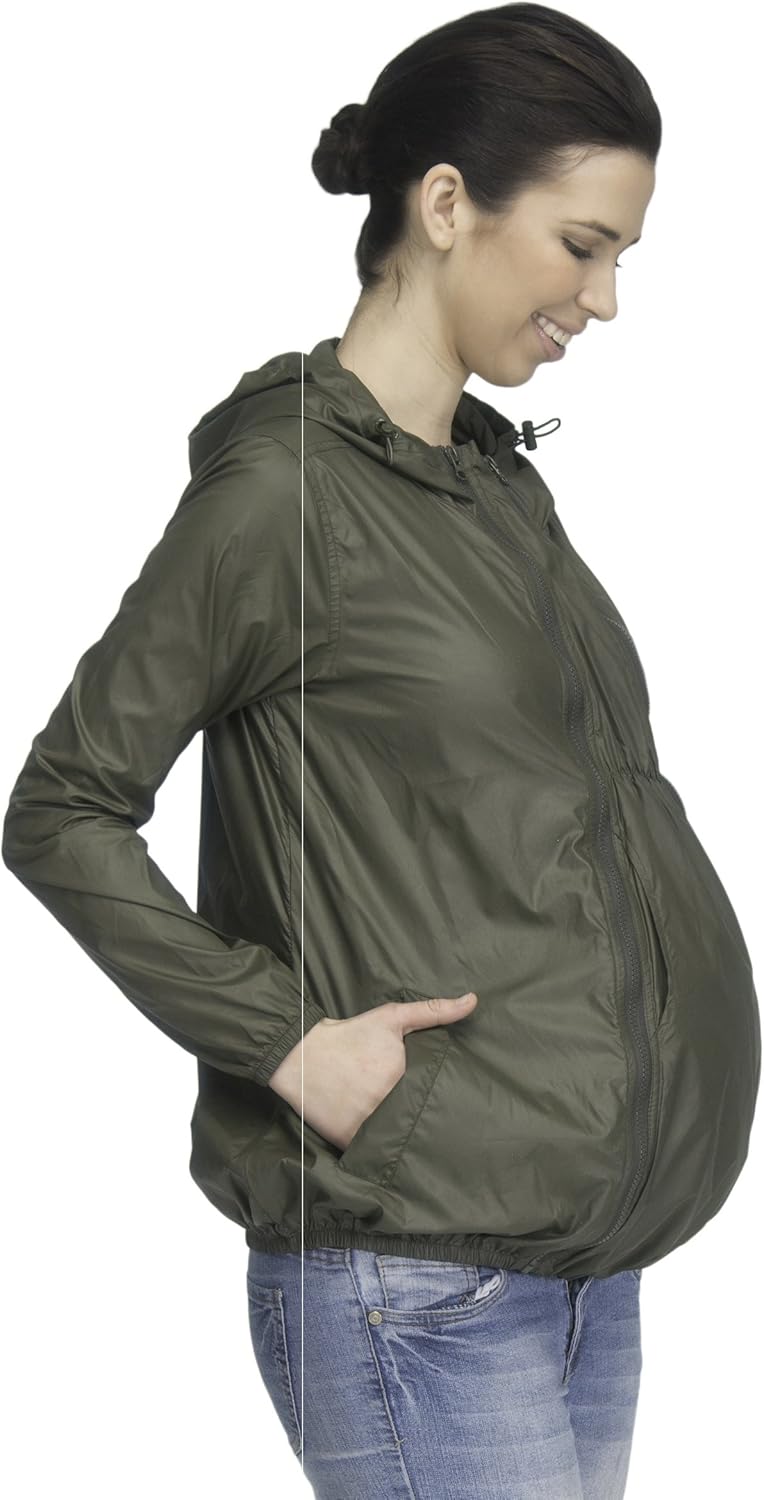 Modern Eternity Maternity Waterproof Rain Jacket at  Women’s Clothing store