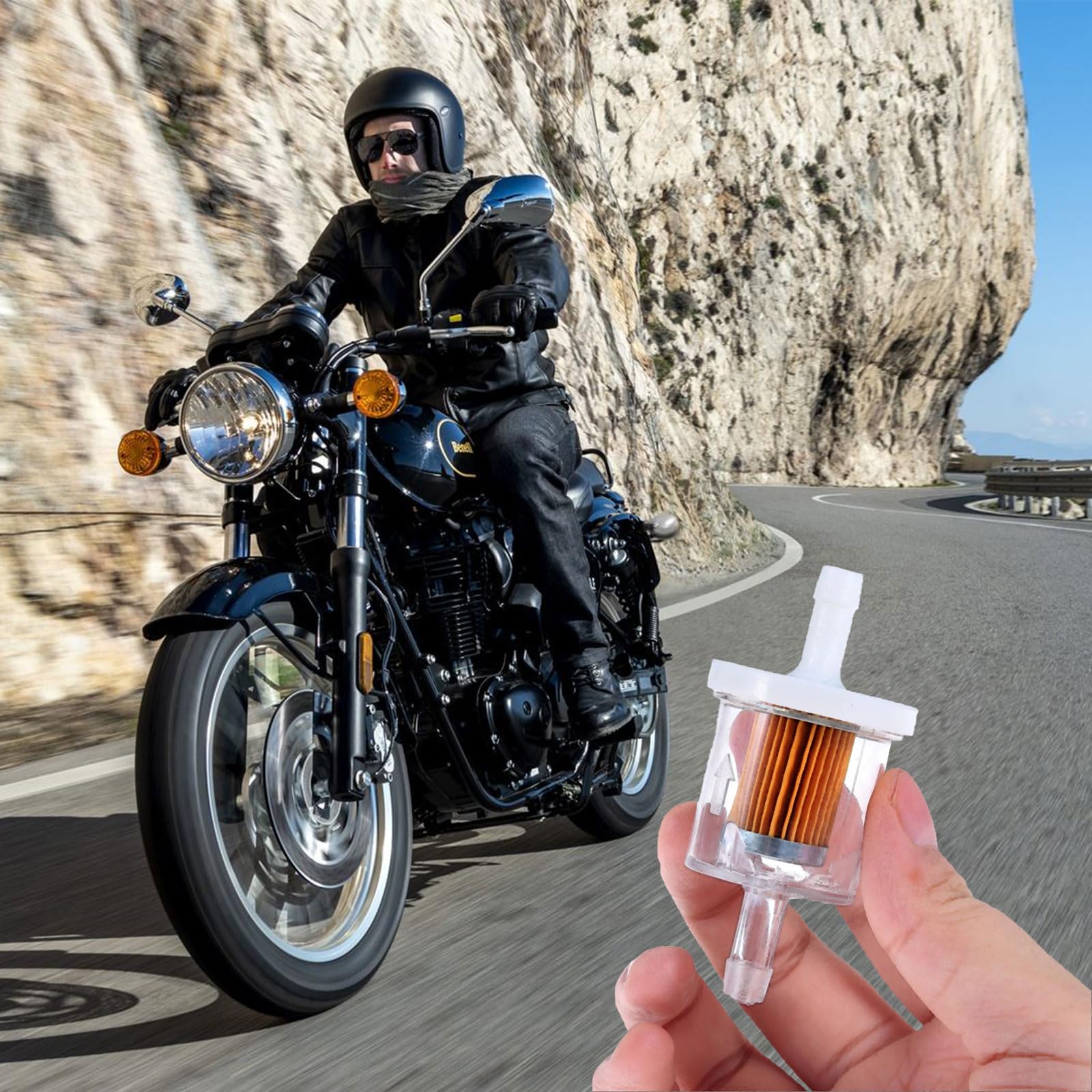 6 Filtres à Essence Universels – Raccord Tuyau 6-8 Mm – Pour Tondeuse, Moto, Générateur, Bateau, Voiture, Tricycle 6 Filtres Essence Raccord 6mm 8mm