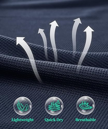 Miniatura 4 de MAGNIVIT Camisas Polo para Hombre de Manga Larga, de Secado Rápido, Rendimiento Militar, Táctico, para Combate del Ejército