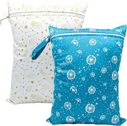 Bolsa húmeda impermeable reutilizable para traje de baño, viajes, playa, piscina, traje de baño, pañales, ropa sucia de yoga, gimnasio, guardería,