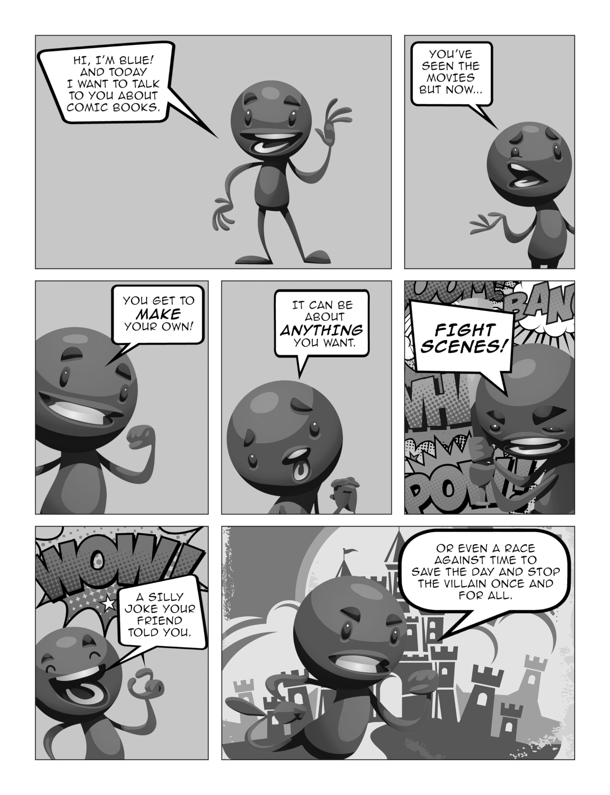 Blank Comic Book for Kids: Create Your Own Story, Comics & Graphic Novels