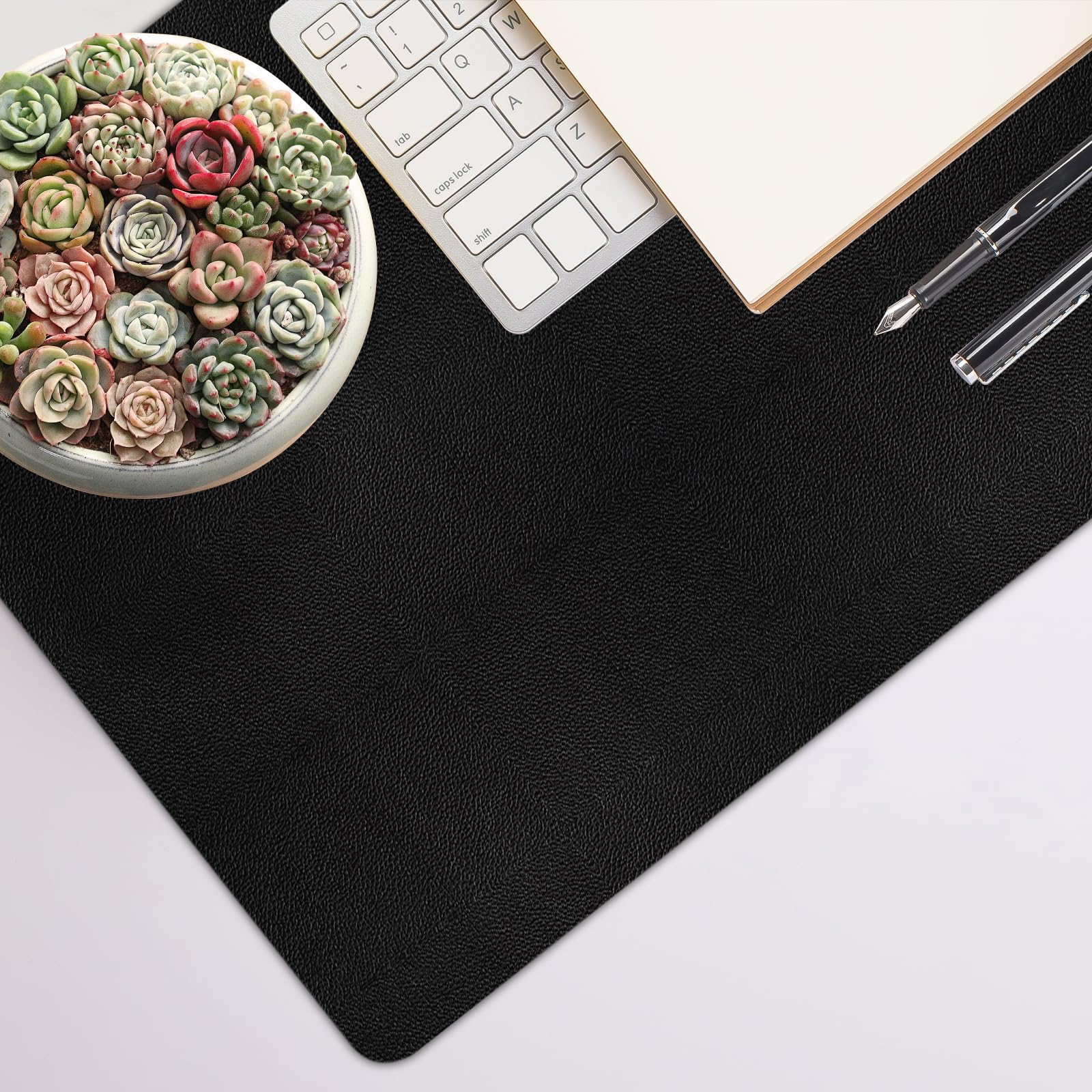 Juego de alfombrillas de escritorio, 3 en 1 grandes con reposamuñecas y almohadilla para teclado, alfombrillas de escritorio para teclados y ratones, juego de alfombrillas ergonómicas para