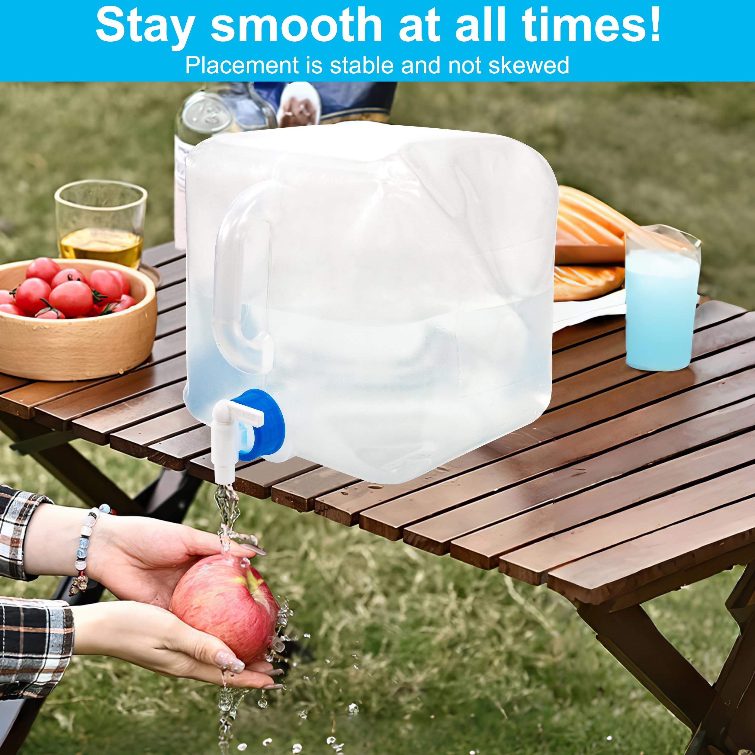 Tanica Acqua Pieghevole 10 Litri Senza BPA - Con Rubinetto Per Campeggio E Emergenze - Foto 3