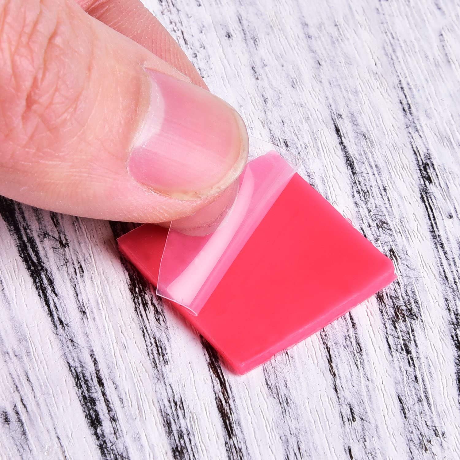 PATIKIL 2 X 2cm Diamant Peinture Colle Argile, 50 Paquet Colle Argile Cire Outil Ensemble Pour Diamant Peinture, DIY Artisanat, Rouge