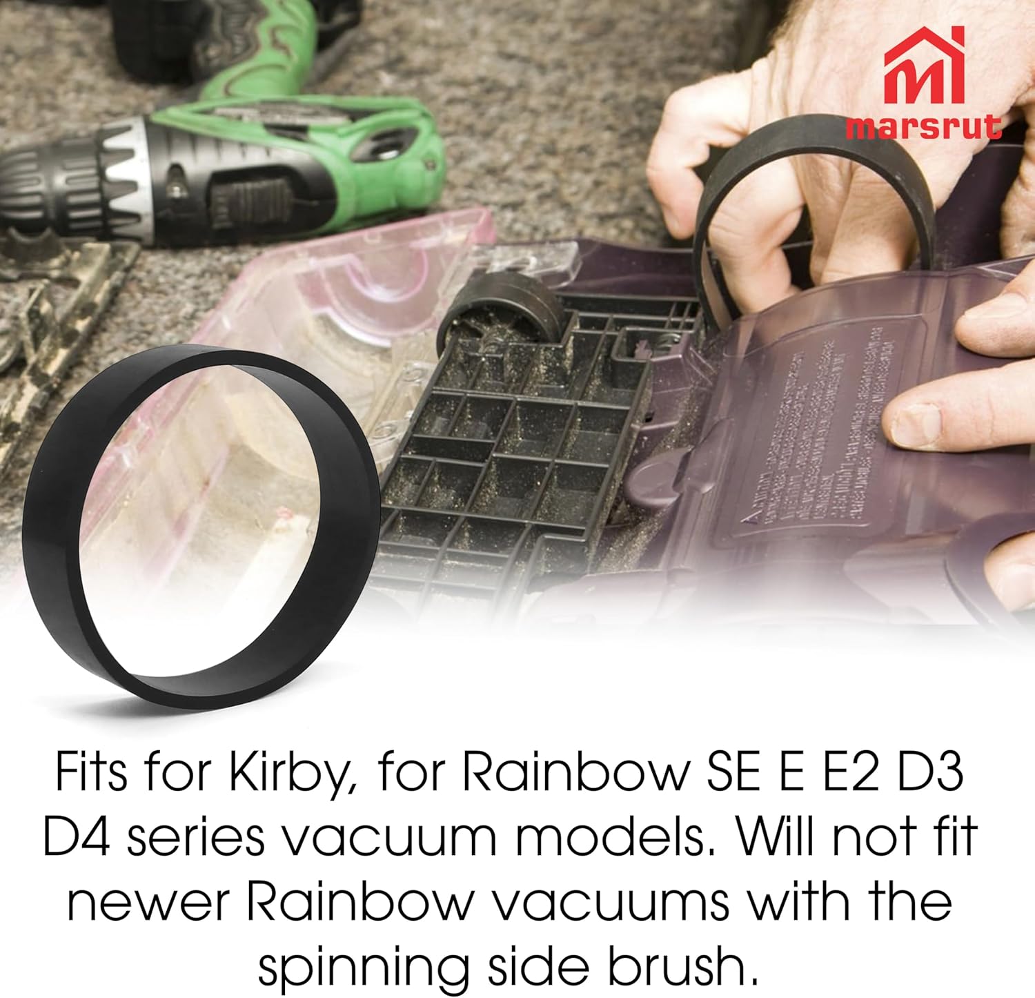 3Pcs Belts Fits for Rainbow Vacuum SE E E2 D3 D4 Series, Fits for Kirby, Vacuum Parts