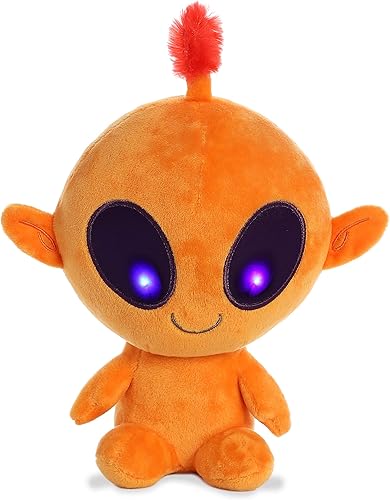 Miniatura 6 de Aurora Interstellar Galactic Cuties - Animal de peluche alienígena con luz solar - Compañeros cósmicos - Diversión iluminadora - Rosa 8 pulgadas