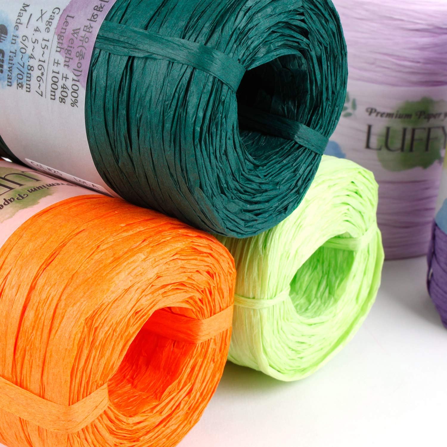 Buy Luffy Premium 2mm Thickness Craft Ribbon Light Weight Paper Yarn (4