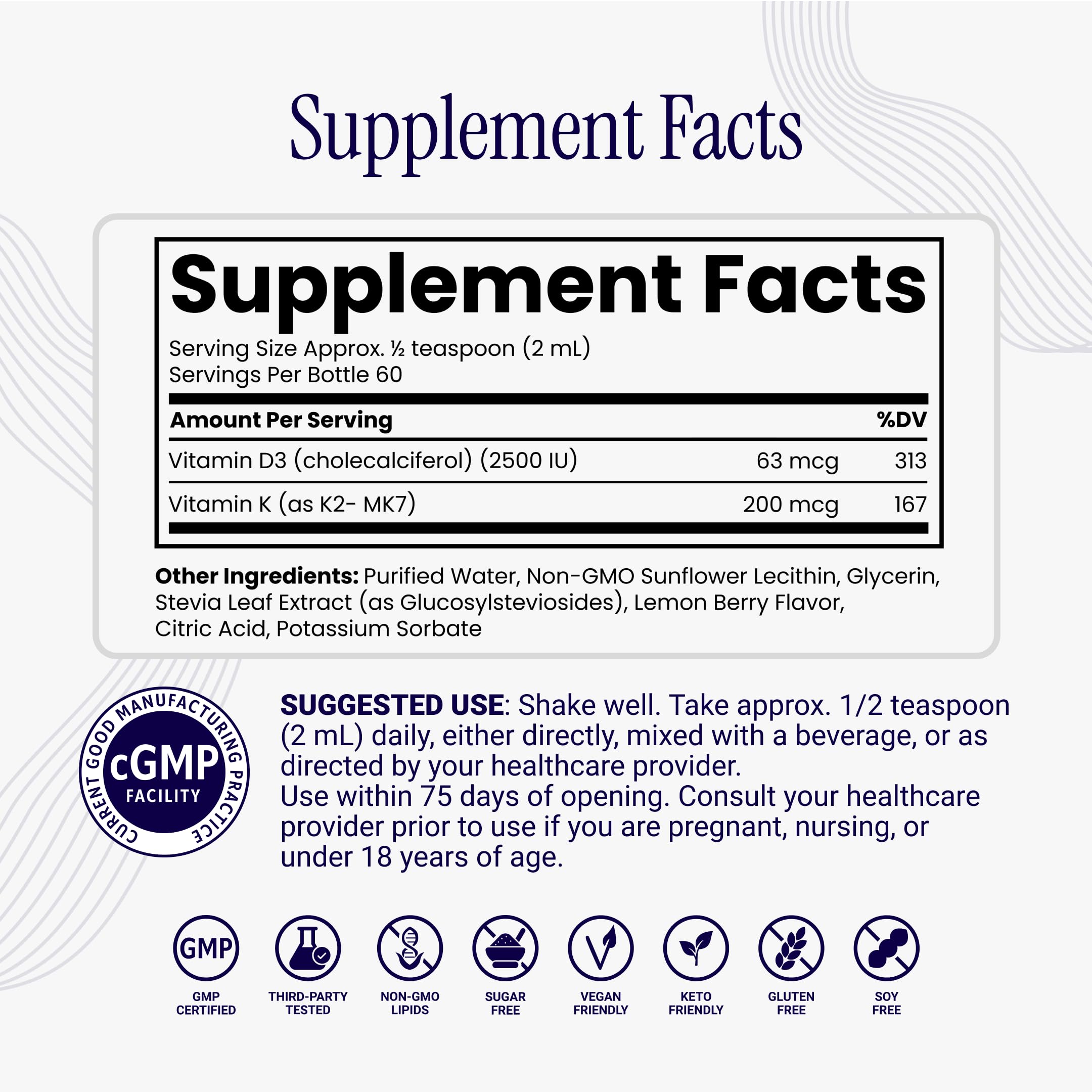 Rho Nutrition Liposomal D3K2 Liquid Supplement — Amazon image 3
