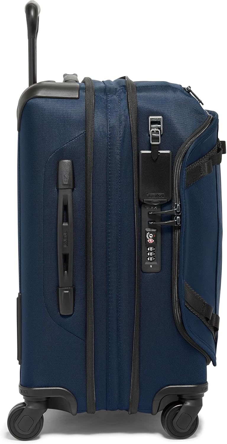 review TUMI Alpha Bravo Continental Front Lid Expandable 4 Wheel Carry On - Navy
