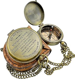 MAH “ To My Son ” Camping Compass-Engraved Compass-Graduation Day Gifts 2023 for Son-Son Birthday Gifts-Love Mom-Love Dad-Confirmation Gifts for Son-Gift for Teen Boys/Teenagers-Gift for Students, xmas gifts, Easter gift ideas.
