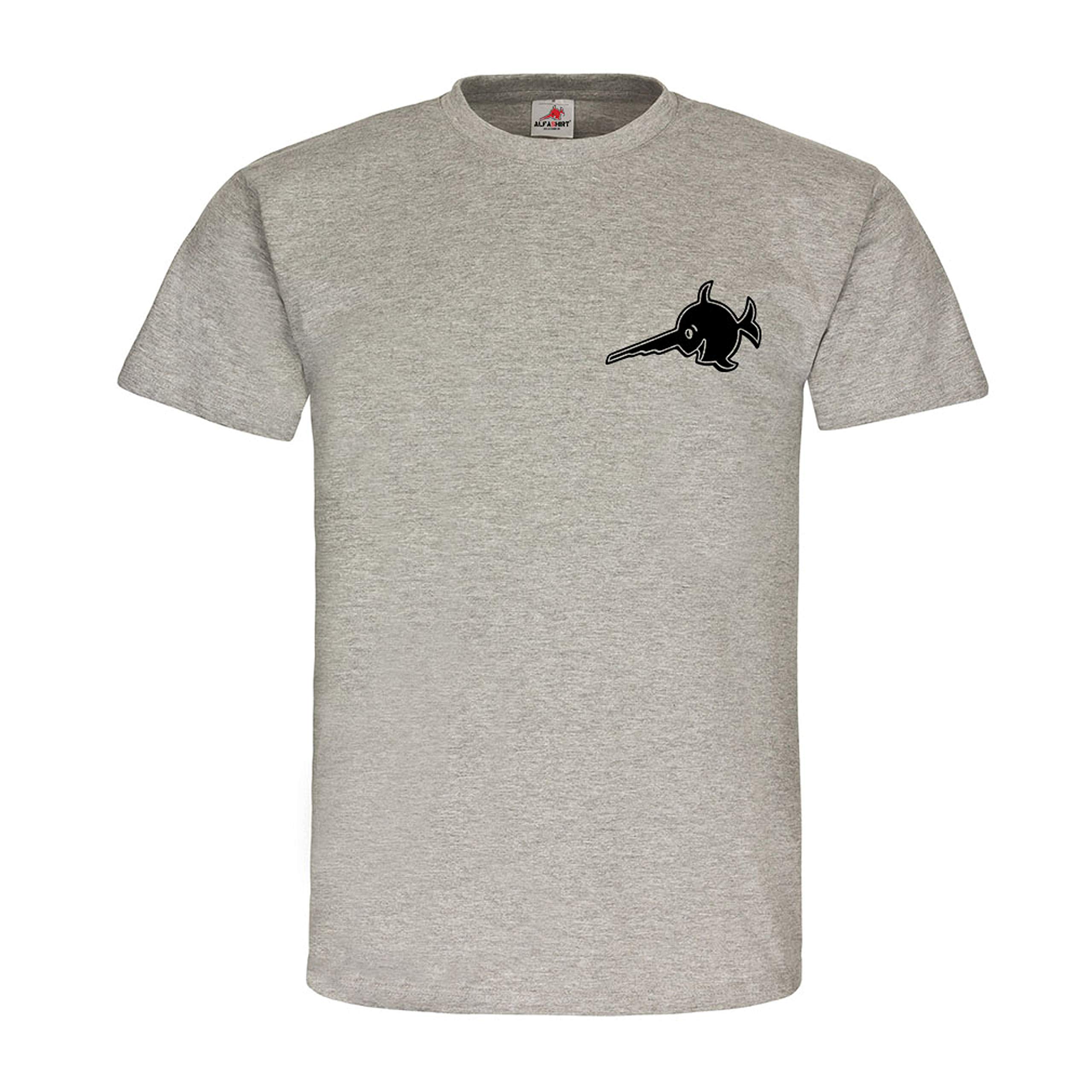 Chemise de plongée sous-marin Copytec 21623 gris large avec logo scie et poisson