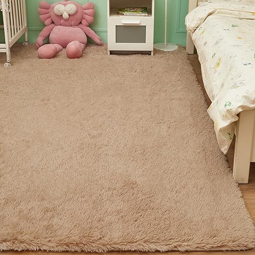 Miniatura 3 de YOBATH Alfombras esponjosas para dormitorio, de 5 x 8 pies, alfombras peludas de felpa para sala de estar, habitación de niños, niñas, niños,