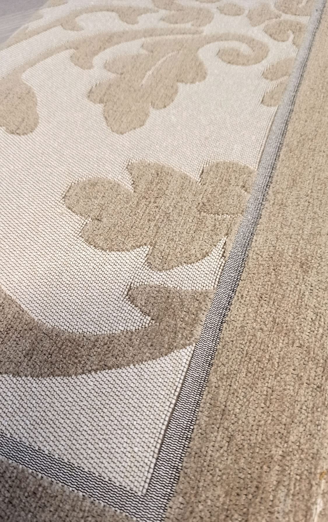 Tris Camera da Letto SCENDILETTO 3 TAPPETI CINIGLIA Shabby Barocco Tortora