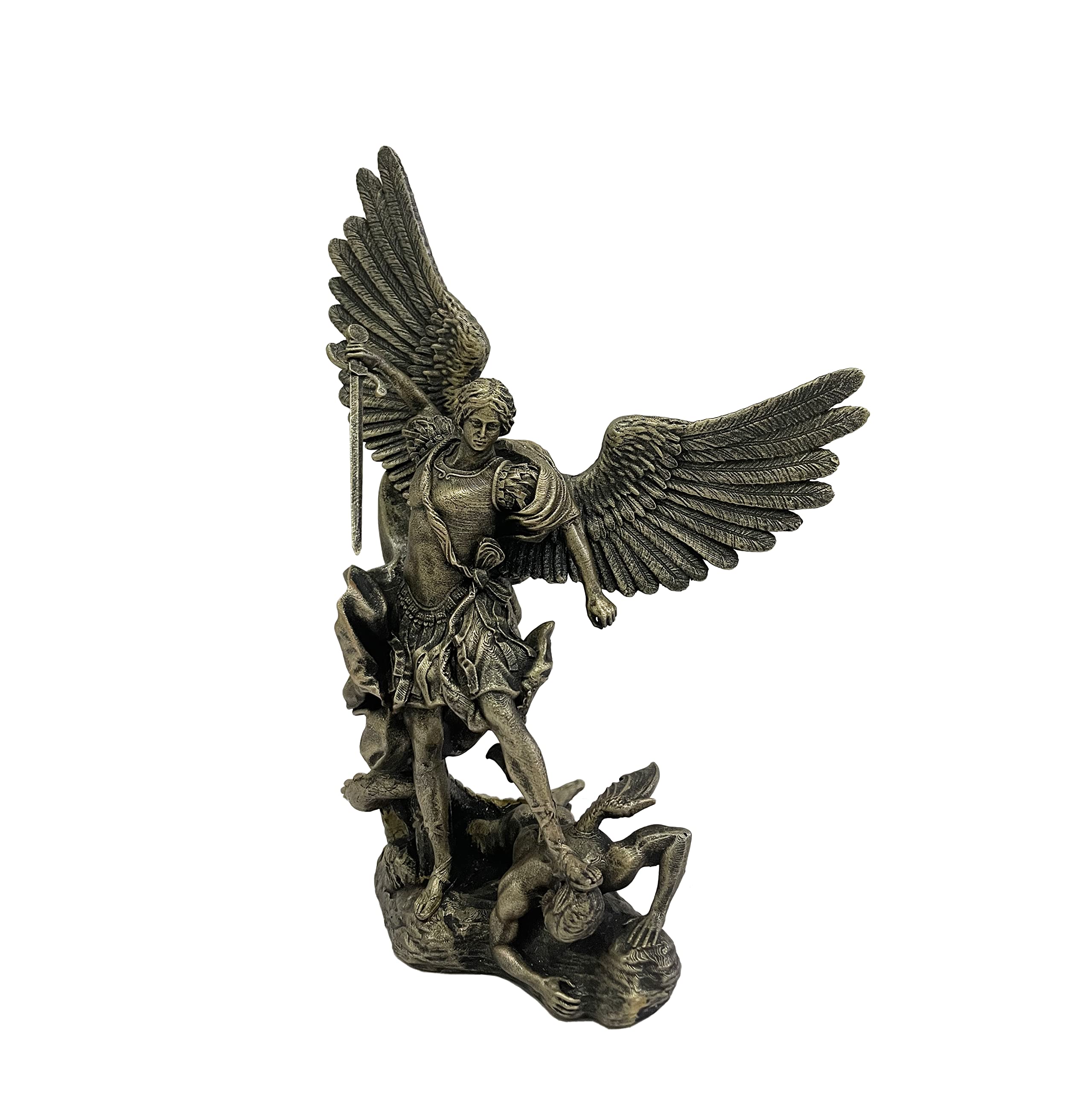 Buy Cosmic Hill 8 Inch Saint Michael Archangel Full Demon Statue