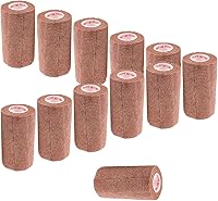 Vista 31 de Cinta adhesiva para veterinarios (negro) (paquete de 2) (4 pulgadas x 15 pies), autoadhesiva, adherente, cohesiva, flexible, autoadhesiva, rollo