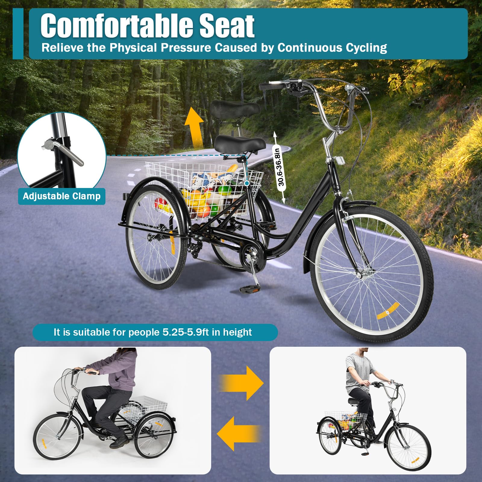 Tricycle de 24 "
