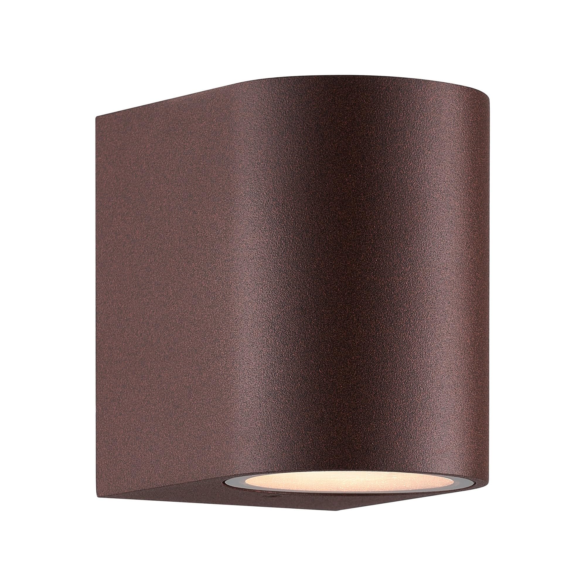 Nordlux Dion Downward Wall Light - Rusty - 9 x 6.6 x 9.2cm