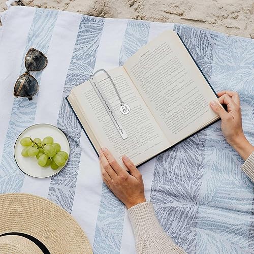 Miniatura 3 de Marcapáginas de aliento de hipopótamo para mujeres y hombres  Mejor amigo, familia, amantes del hipopótamo, regalo inspirador para graduación,