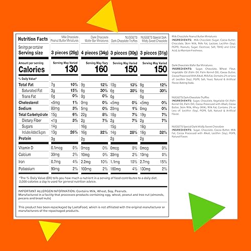 Miniatura 6 de Paquete variado de dulces de chocolate  Surtido de dulces de chocolate de Famous Brands envueltos individualmente  Mezcla de otoño (bolsa de 3