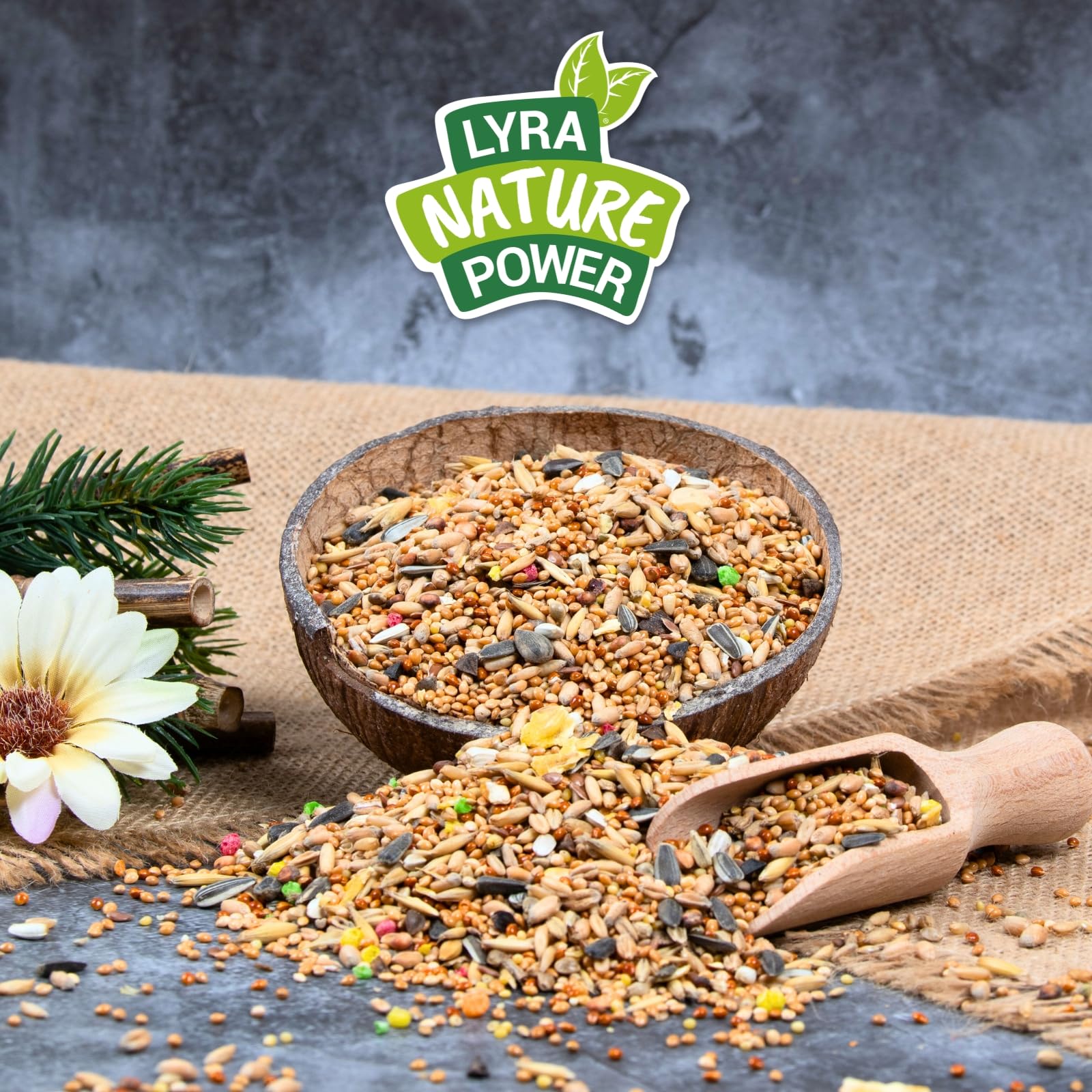 Lyra Pet® 25 kg Nymphensittichfutter Großsittichfutter Alleinfutter Vögel | Vogelfutter für Sittiche - Nahrhaftes Futter - Energiespender für Großsittiche - Artgerecht & Natürlich