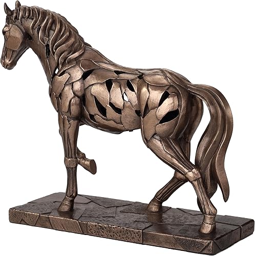 Miniatura 5 de Veronese Design 8 final frío del bronce del molde de la escultura de la resina de la iluminación del caballo del ritmo de la pulgada