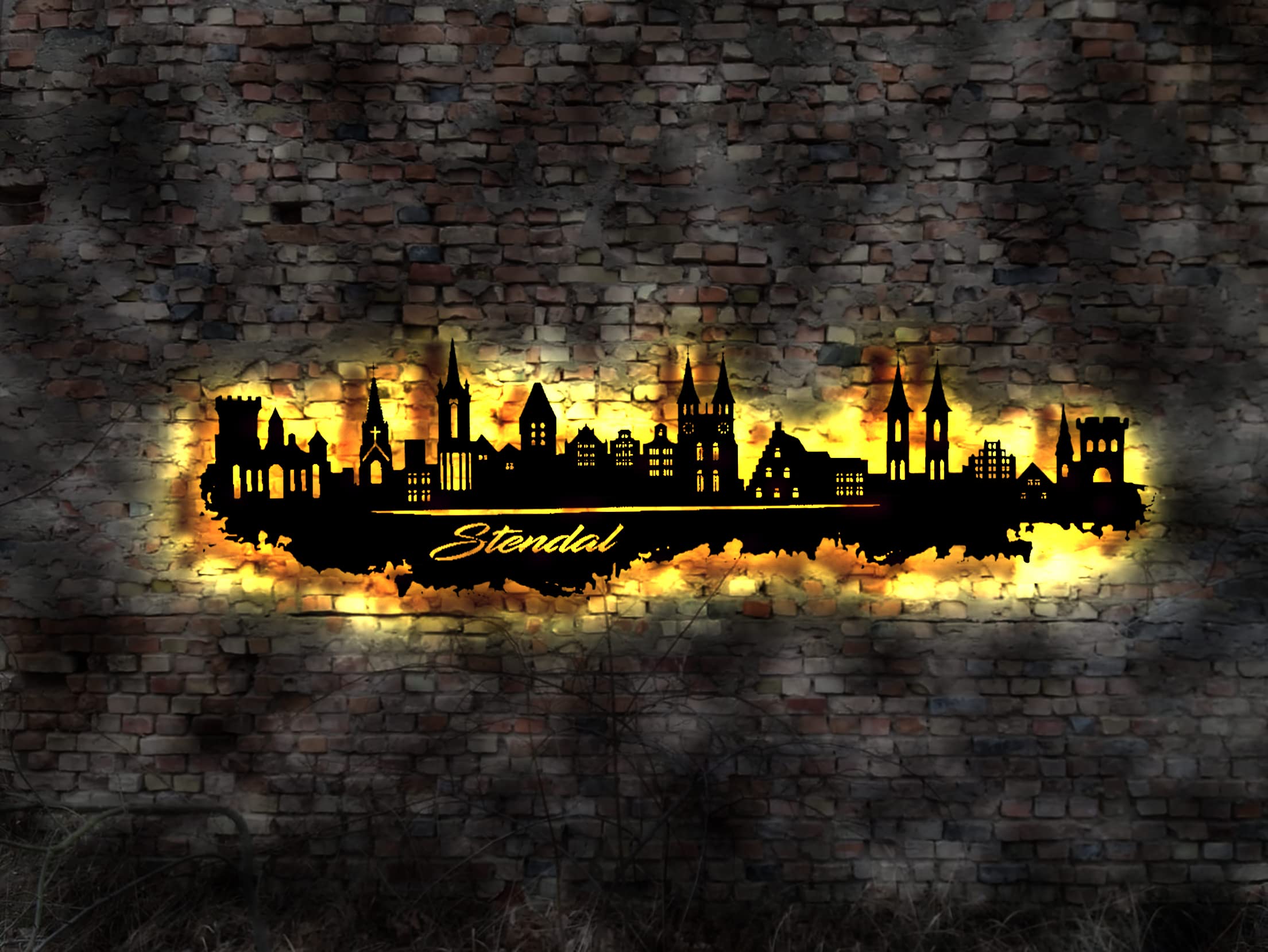 Sticker mural 3D LED Stendal pour salon design - 2