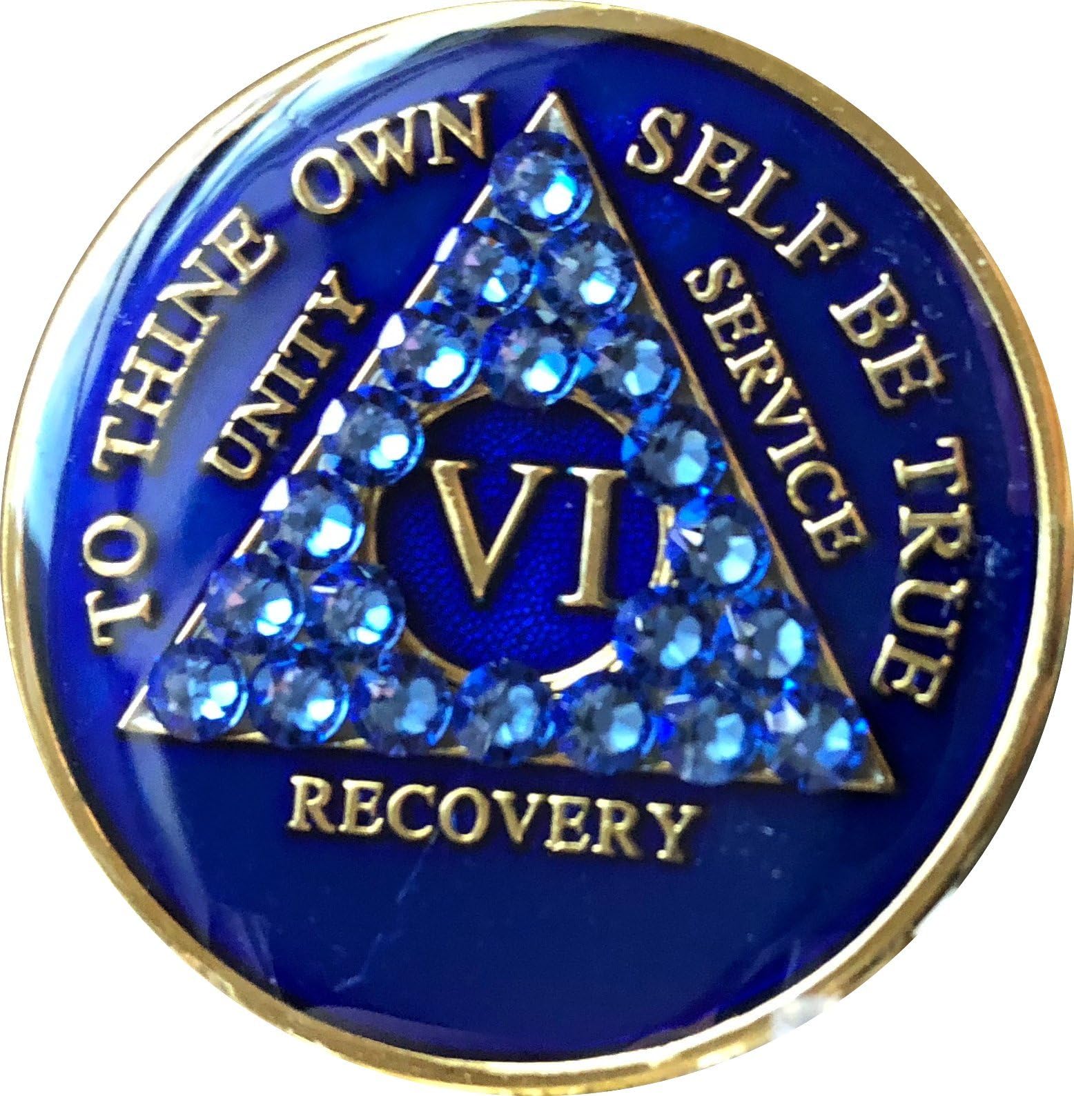 Cool Blue Fire Tri-Plate Recovery Medallion - View #10
