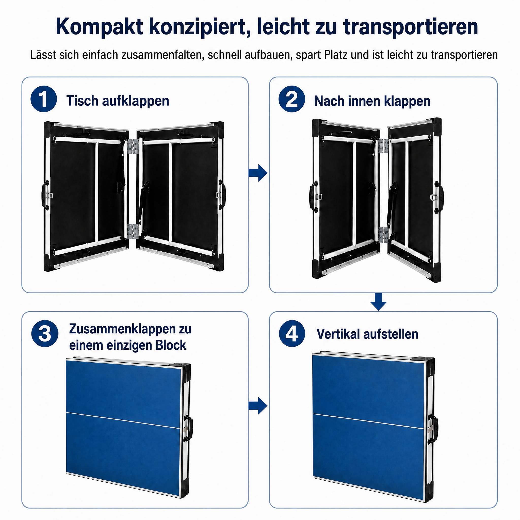 hotsizz tischtennisplatte Outdoor, 169 × 81 × 69 cm, tischtennisplatte klappbar, Suitable for Adults and Children