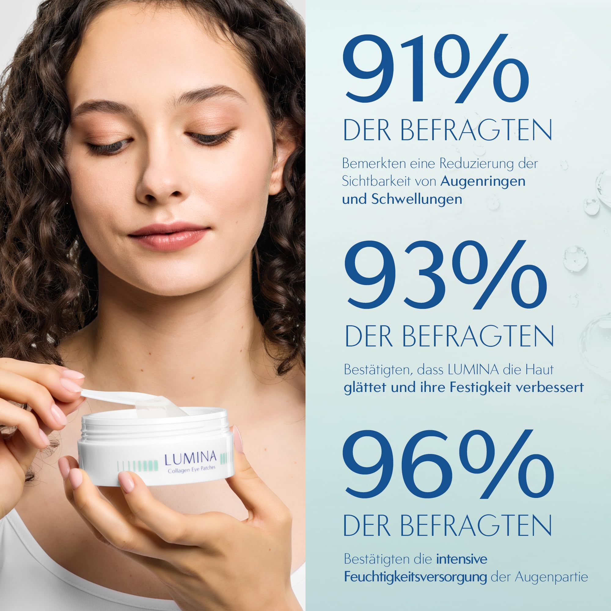Orphica LUMINA Augenpads – 60 Kollagen Eye Patches mit Hyaluron gegen Augenringe, Schwellungen & feine Linien