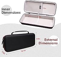 Vista 2 de LTGEM - Funda rígida de EVA para Canon imageFORMULA R10 portátil escáner de documentos – Bolsa protectora de almacenamiento