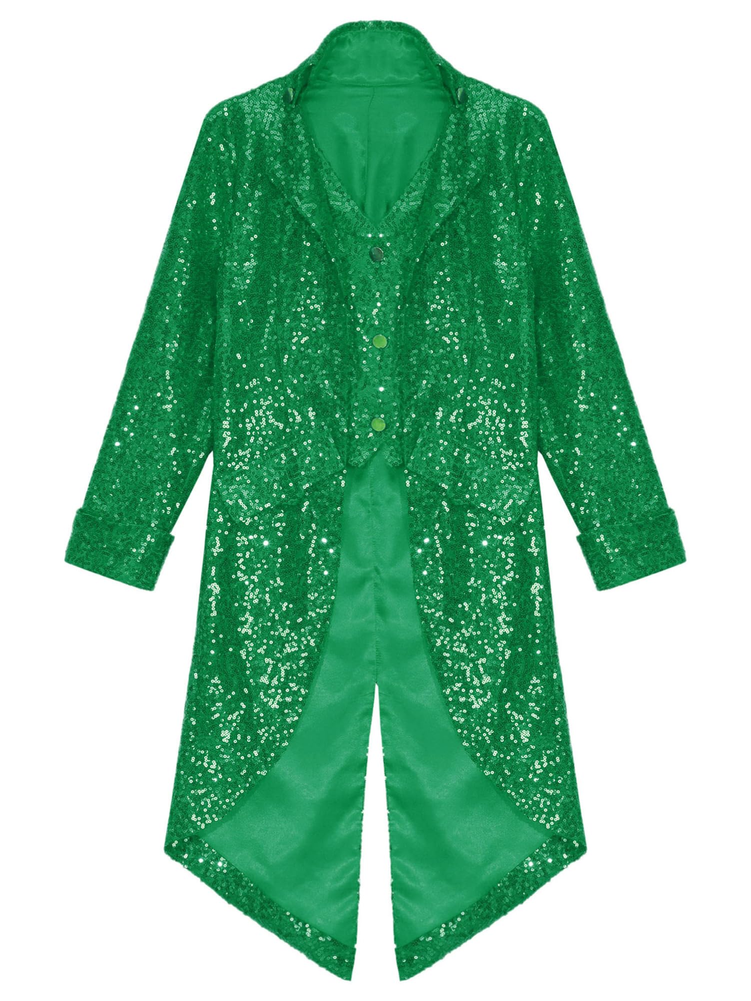 Alvivi Chaqueta Esmoquin de Lentejuelas para Niño Chaqueta de Medieval Steampunk Vintage Gótico Chaqueta de Traje y Blazer Fiesta Disfraces Carnaval 5-16 Años