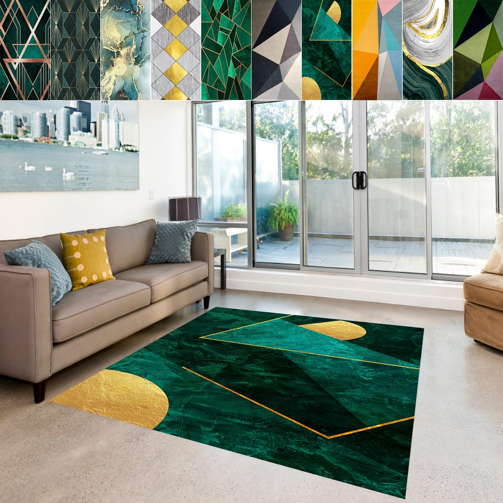 Tapis de cuisine 90 x 250 cm idéal pour une pièce moderne