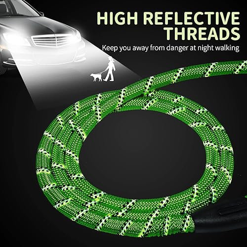 Vista 14 de Hi Kiss - Correa de entrenamiento para perros de 15, 20, 30, 50 o 100 pies, para entrenamiento de agilidad, obediencia y recuperación, jugar, Azul