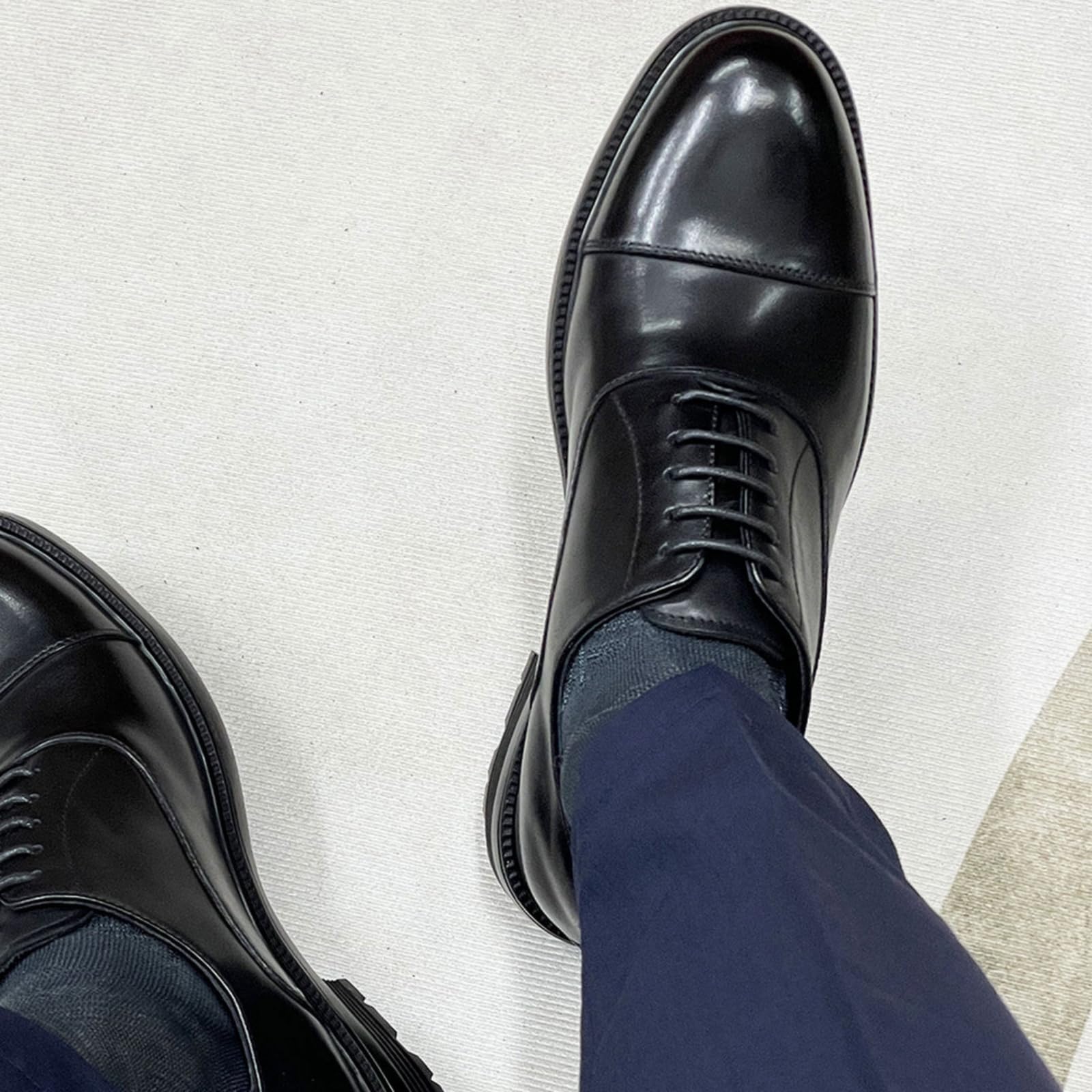Scarpe Stringate in Pelle da Uomo Scarpe Classiche da Ufficio da Lavoro da Cerimonia E da Cerimonia Formale